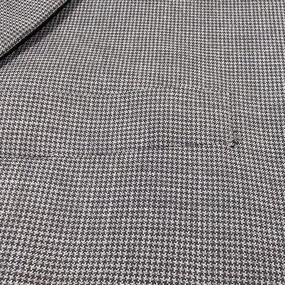 Theory 100% Wool Gray Mini Houndstooth Blazer Sport Jacket Size 40L *EXCELLENT* - Picture 9 of 11